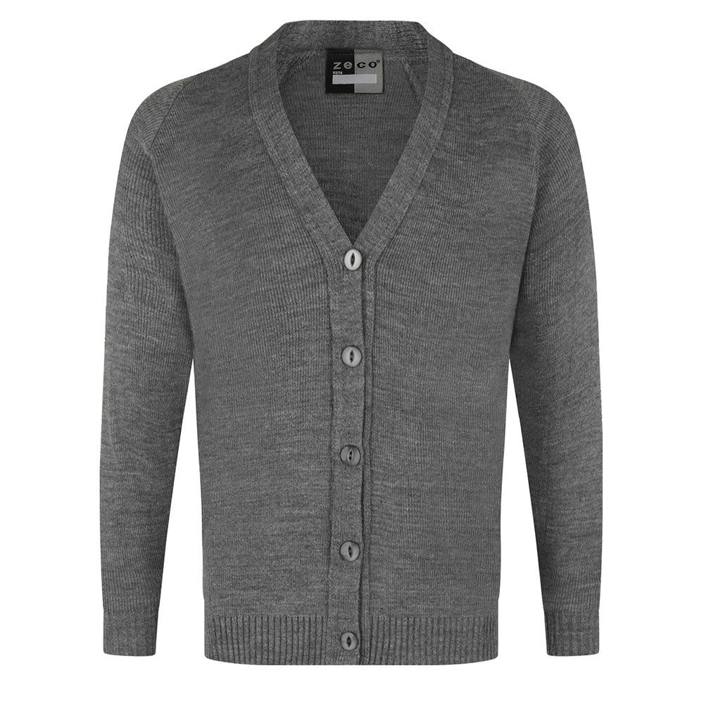 Gray school cardigan hotsell