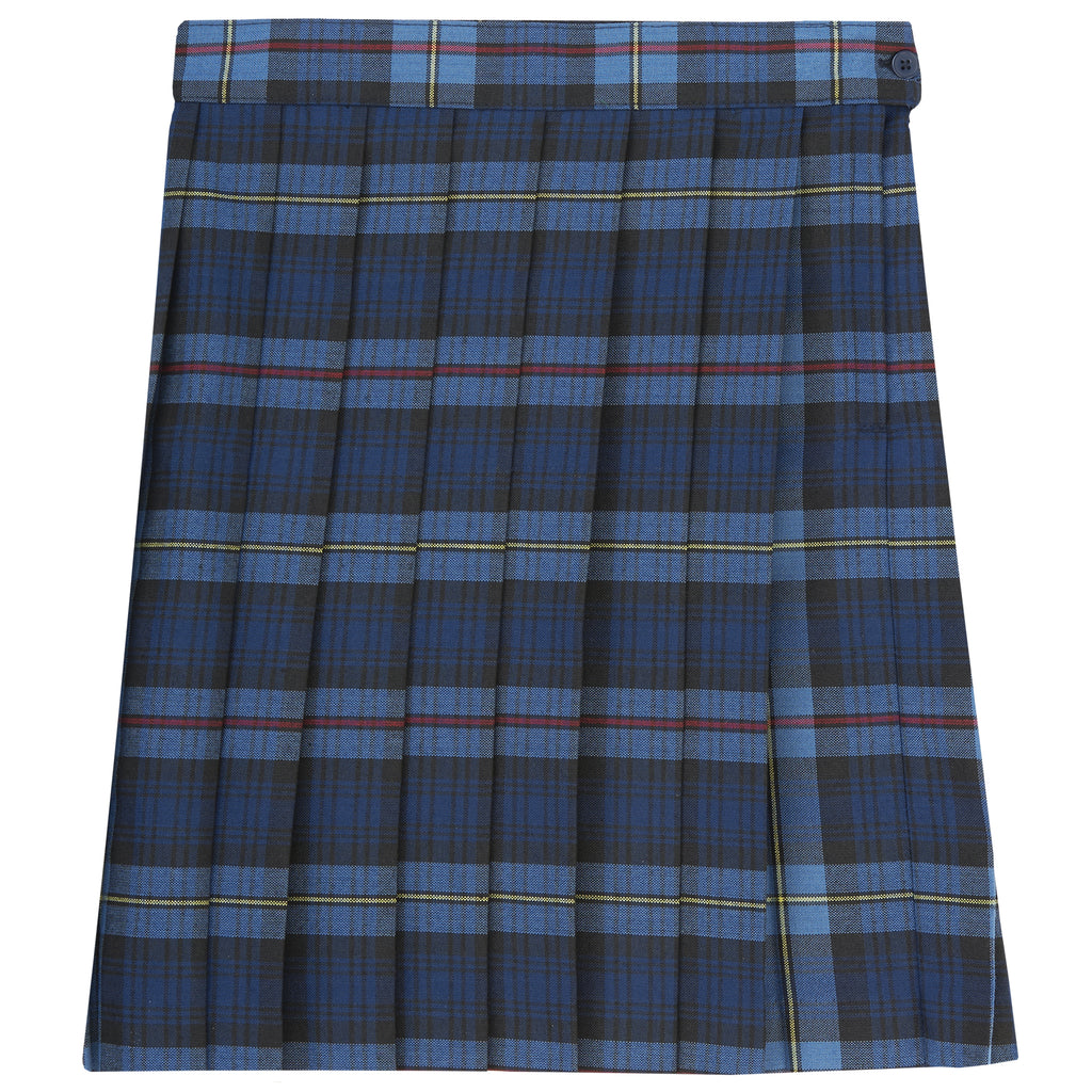 Below the knee plaid pleated skirt best sale